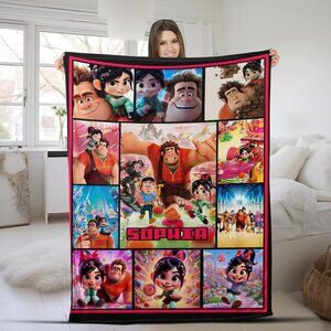 Personalized Name Wreck It Ralph Fleece Blanket